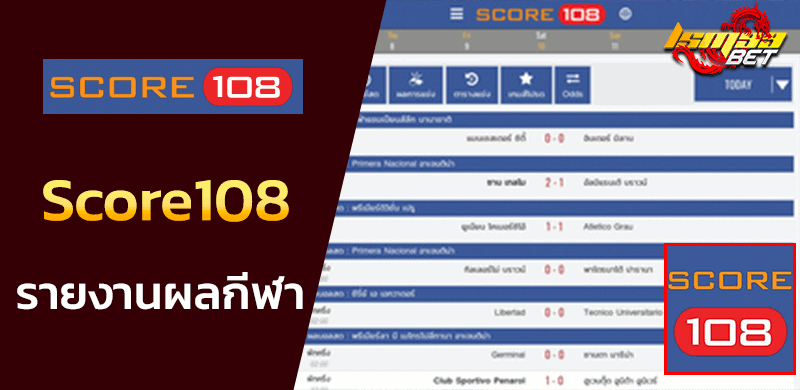 Score108 รายงานผลกีฬา